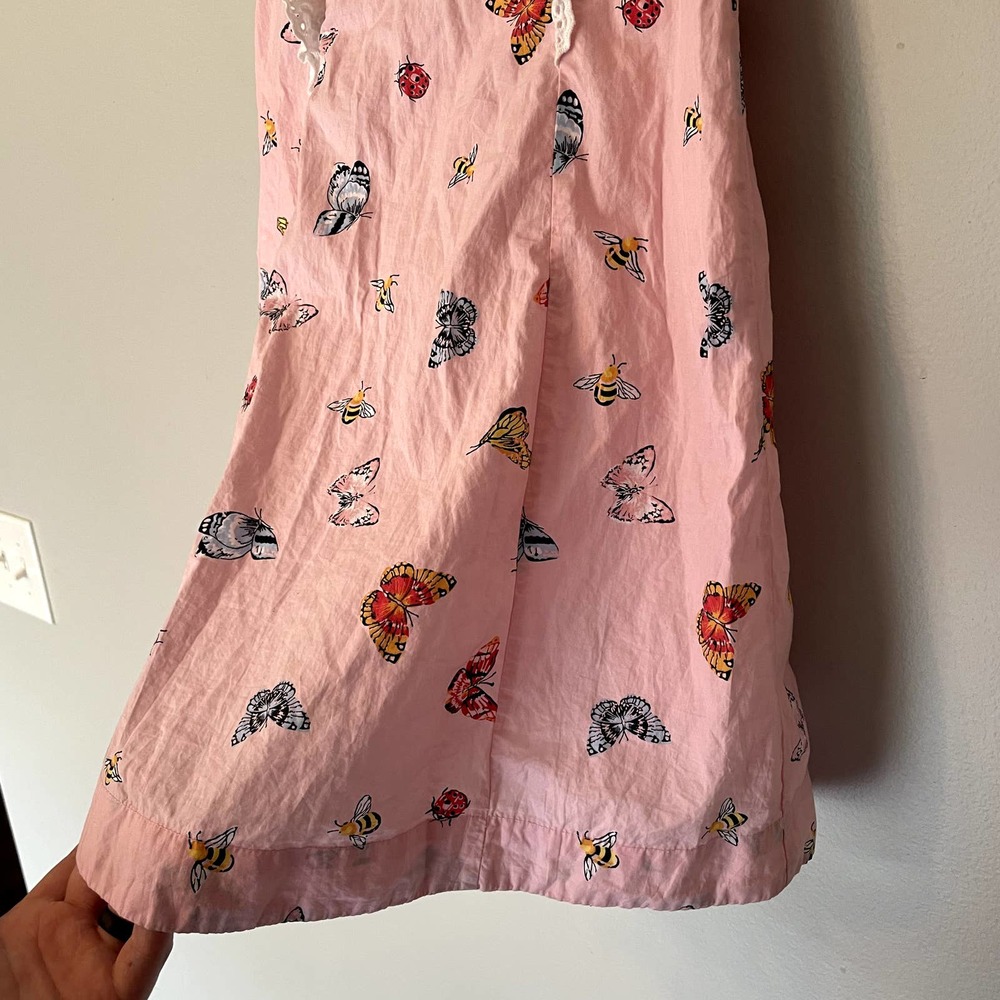 Hanna Andersson Woven Pink Butterfly Swing Dress in Pink SZ 6-7Y - Picture 6 of 16